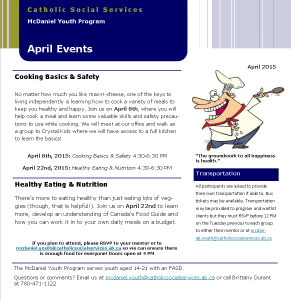 MYP April Events